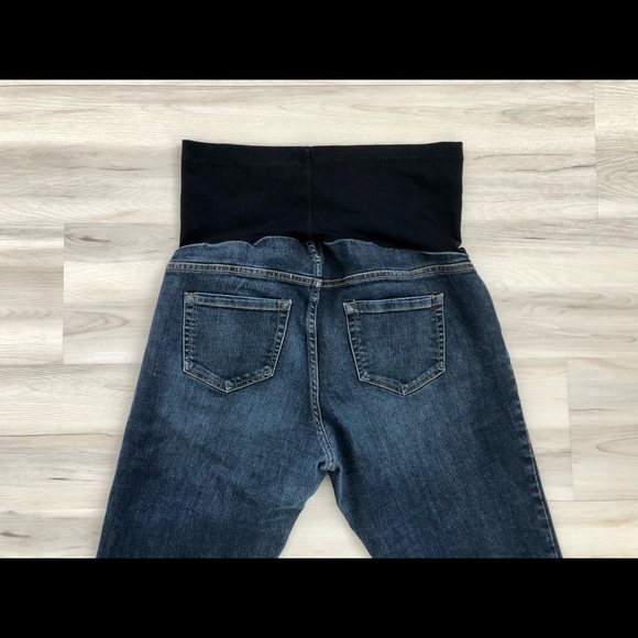 Women’s Liz Lange Full Panel Maternity Denim Blue Jeans Size 8 - Picture 4 of 7